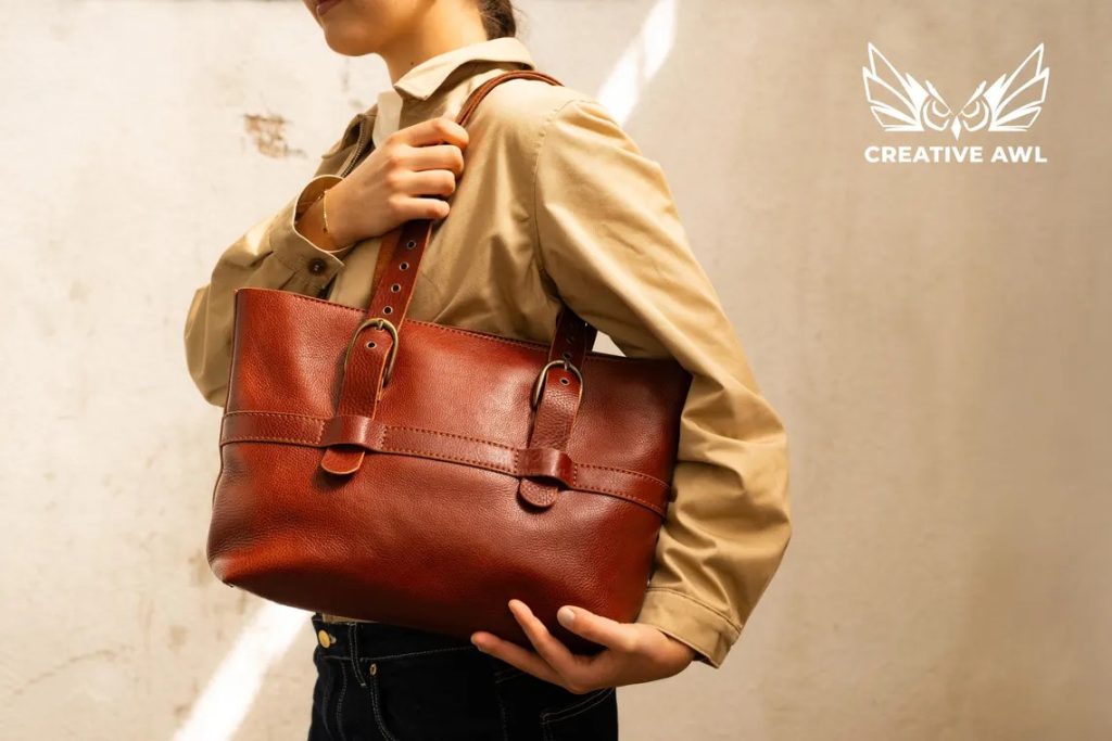 图片[1]-手工皮具图纸 托特包ca250-皮艺果手工皮具图纸