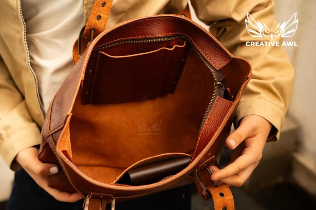 图片[2]-手工皮具图纸 托特包ca250-皮艺果手工皮具图纸