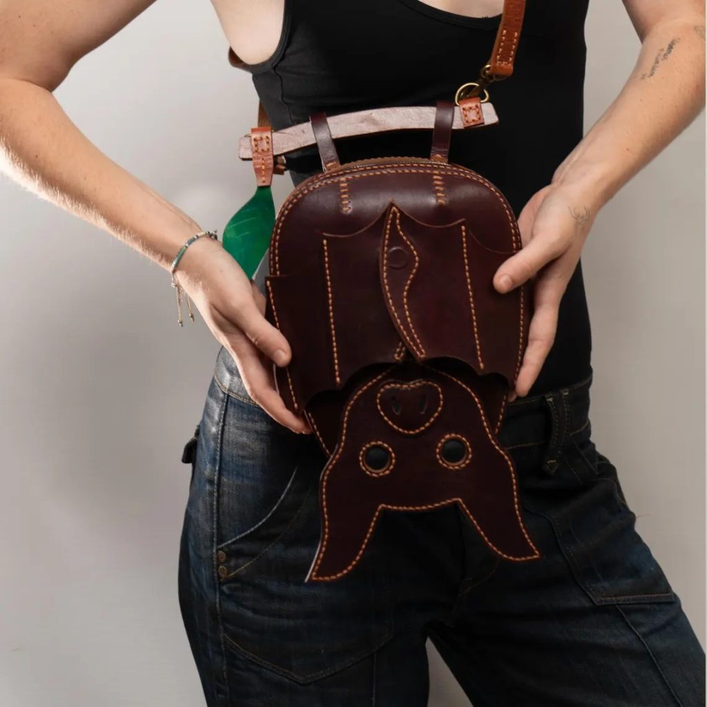 图片[2]-手工皮具图纸 蝙蝠背包vp226-皮艺果手工皮具图纸