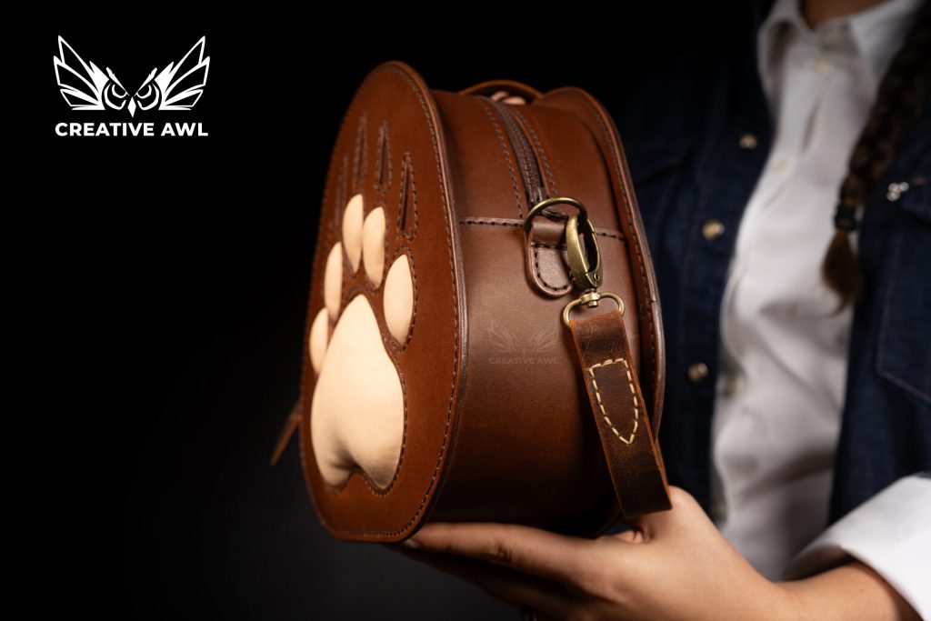 图片[2]-手工皮具图纸 狗爪挎包ca253-皮艺果手工皮具图纸