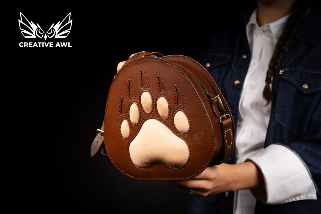 图片[3]-手工皮具图纸 狗爪挎包ca253-皮艺果手工皮具图纸