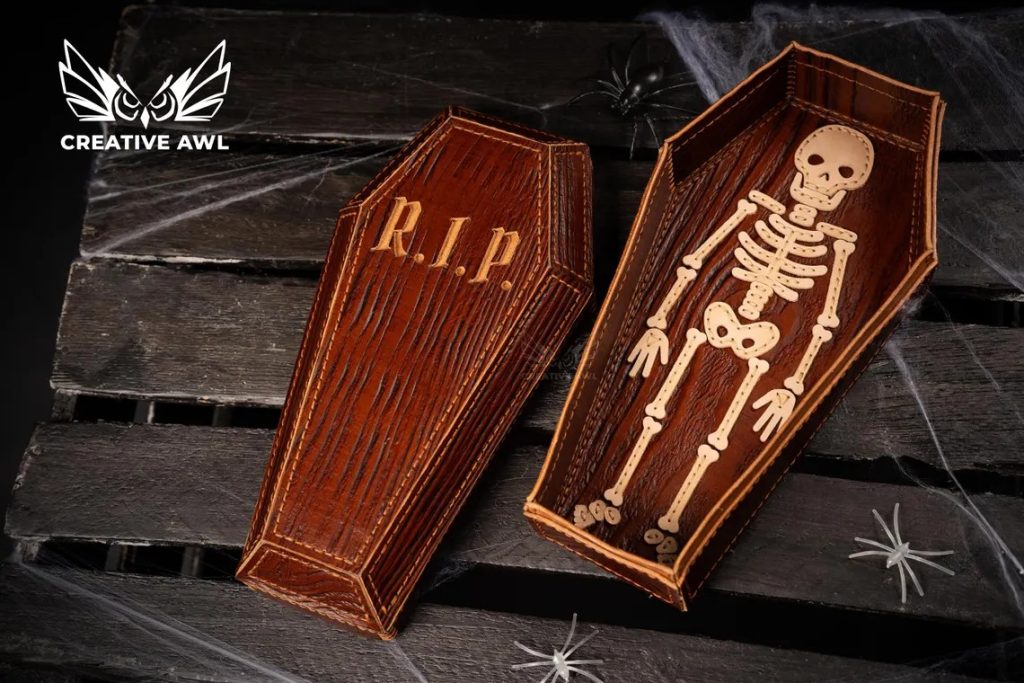 图片[2]-手工皮具图纸 棺材盒ca254-皮艺果手工皮具图纸