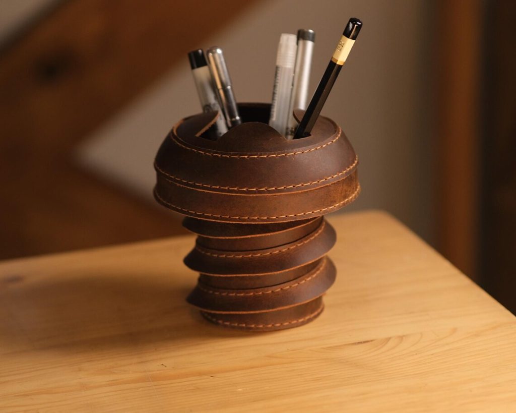 图片[3]-手工皮具图纸 十字螺丝笔筒ph016-皮艺果手工皮具图纸