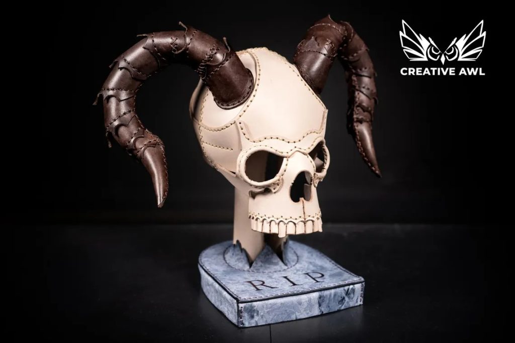 图片[1]-手工皮具图纸 骷髅巫妖王ca225-皮艺果手工皮具图纸