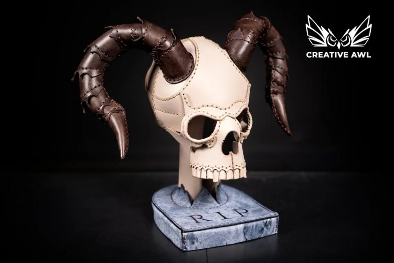 手工皮具图纸 骷髅巫妖王ca225-皮艺果手工皮具图纸