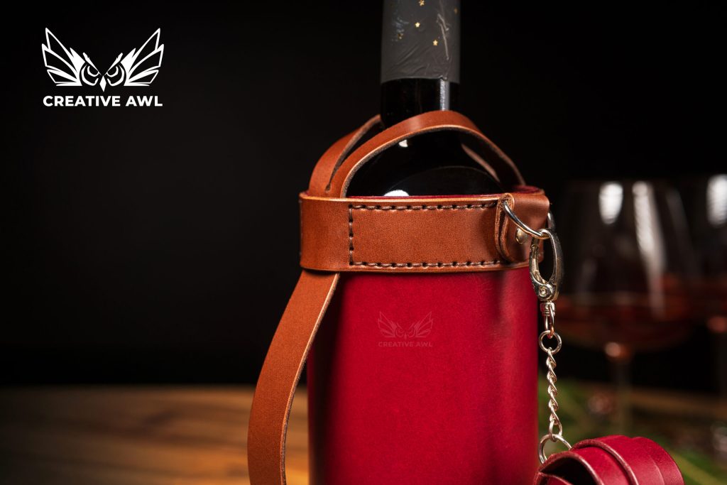 图片[2]-手工皮具图纸 红酒套ca259-皮艺果手工皮具图纸