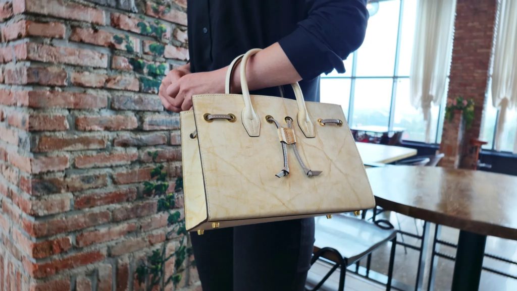 图片[2]-手工皮具图纸 手提包h009-皮艺果手工皮具图纸