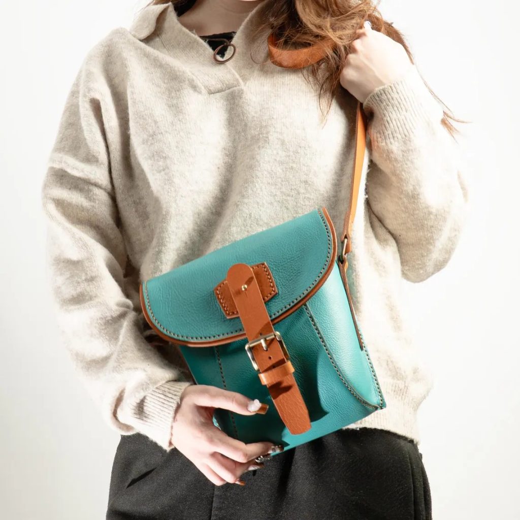 图片[1]-手工皮具图纸 挎包vp233-皮艺果手工皮具图纸