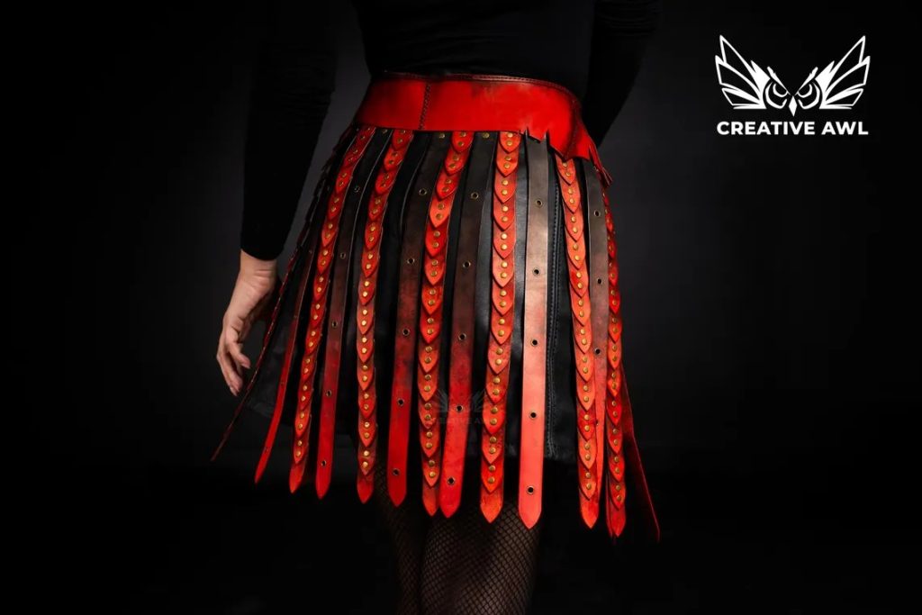 图片[2]-手工皮具图纸 腰带装饰ca262-皮艺果手工皮具图纸