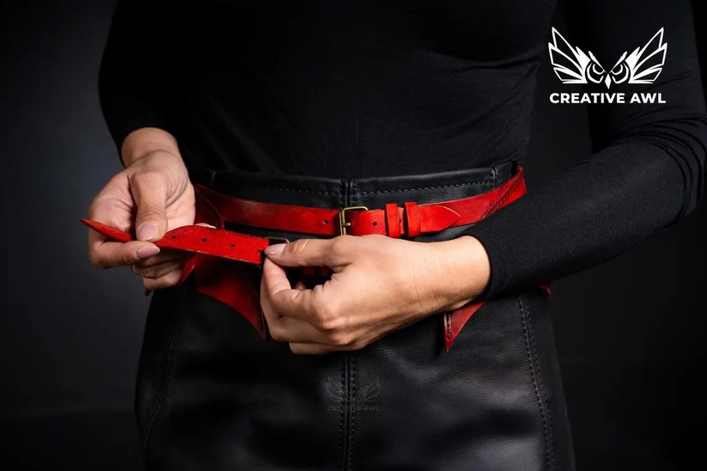 图片[3]-手工皮具图纸 腰带装饰ca262-皮艺果手工皮具图纸