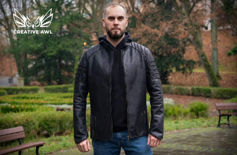 手工皮具图纸 男士皮衣ca264-皮艺果手工皮具图纸