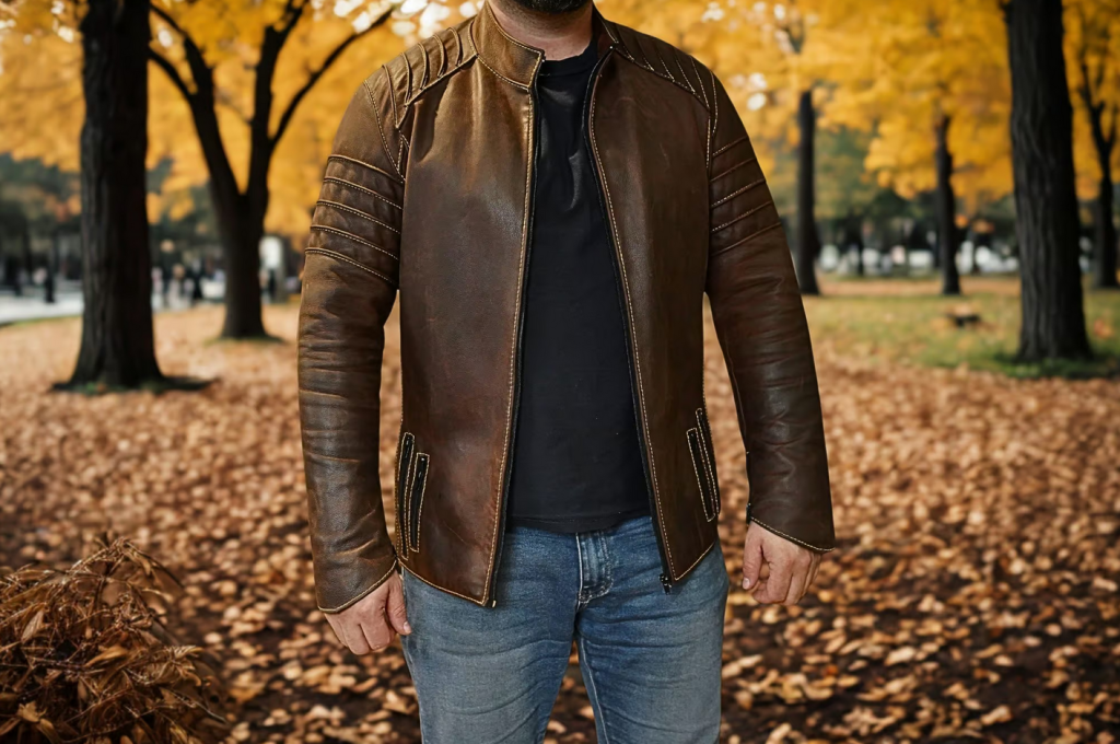 图片[2]-手工皮具图纸 男士皮衣ca264-皮艺果手工皮具图纸