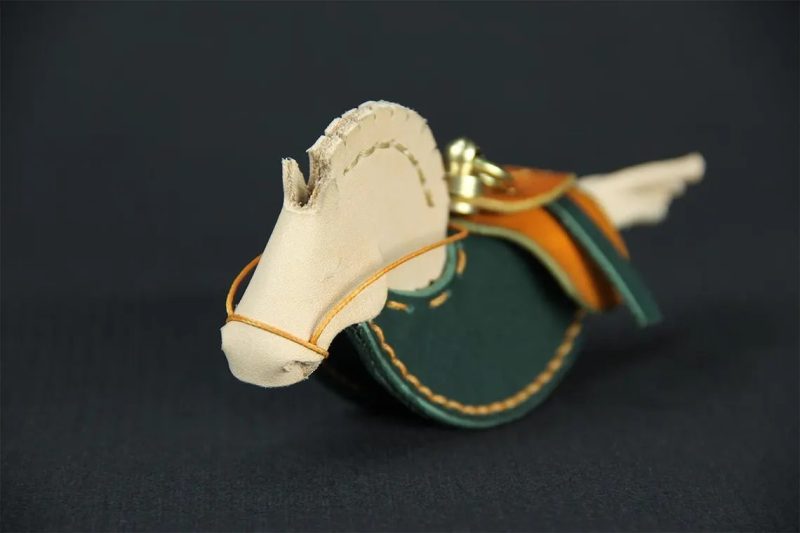 手工皮具图纸 小马挂件hb036-皮艺果手工皮具图纸