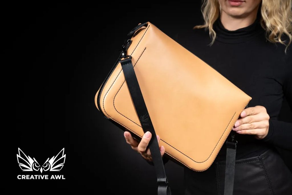 图片[2]-手工皮具图纸 棋盘格挎包ca270-皮艺果手工皮具图纸