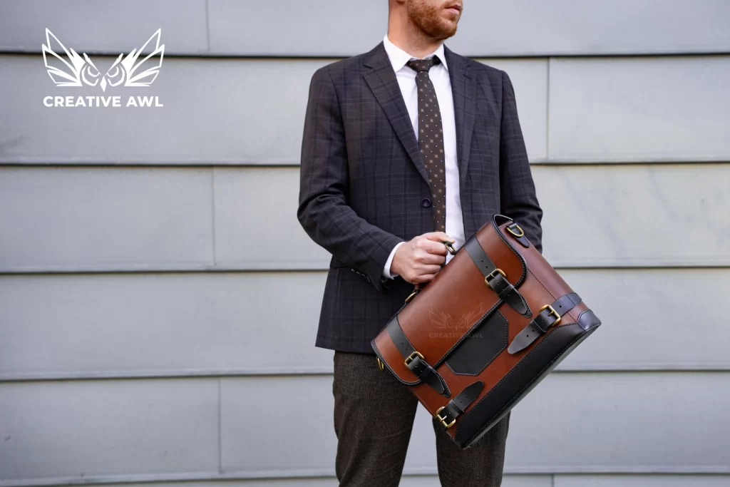 图片[2]-手工皮具图纸 公文包ca273-皮艺果手工皮具图纸