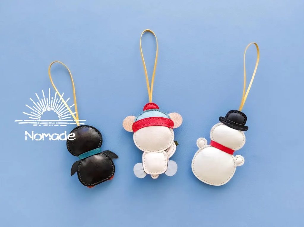 图片[2]-手工皮具图纸 企鹅 小猪 雪人nc013-皮艺果手工皮具图纸