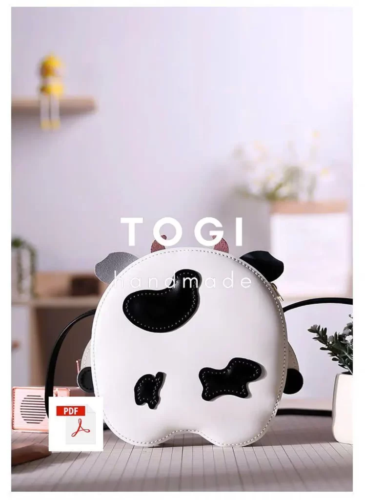 图片[2]-手工皮具图纸 小猪包tg017-皮艺果手工皮具图纸