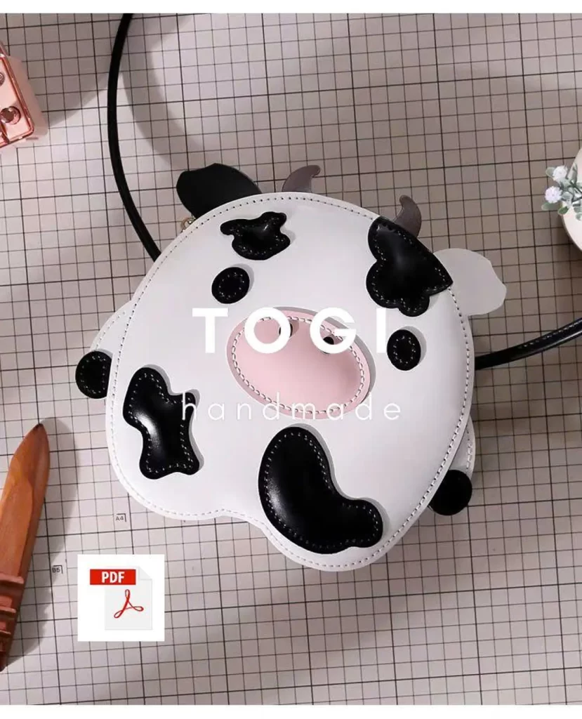 图片[3]-手工皮具图纸 小猪包tg017-皮艺果手工皮具图纸