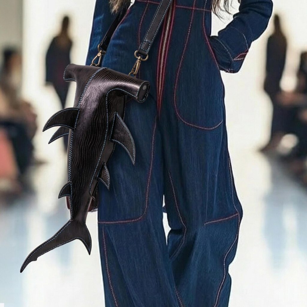 图片[1]-手工皮具图纸 鲨鱼挎包vp238-皮艺果手工皮具图纸