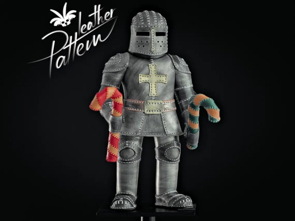 图片[1]-手工皮具图纸 中世纪小兵lh122-皮艺果手工皮具图纸