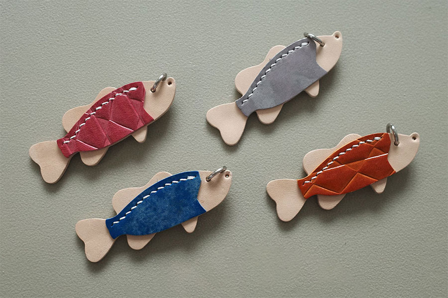 图片[1]-年年有鱼-皮艺果手工皮具图纸