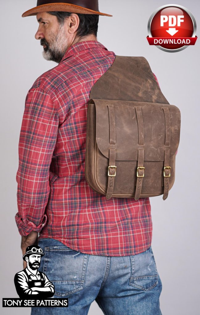 图片[3]-跨肩邮差包di208-皮艺果手工皮具图纸