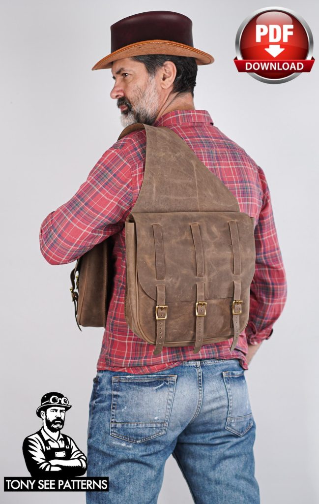 图片[2]-跨肩邮差包di208-皮艺果手工皮具图纸