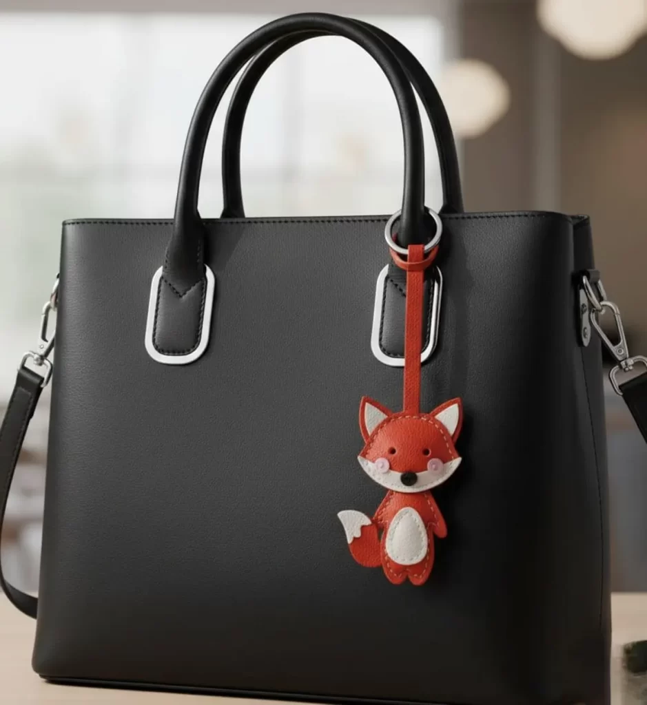 图片[1]-AlphaPatternz 小狐狸挂件-皮艺果手工皮具图纸