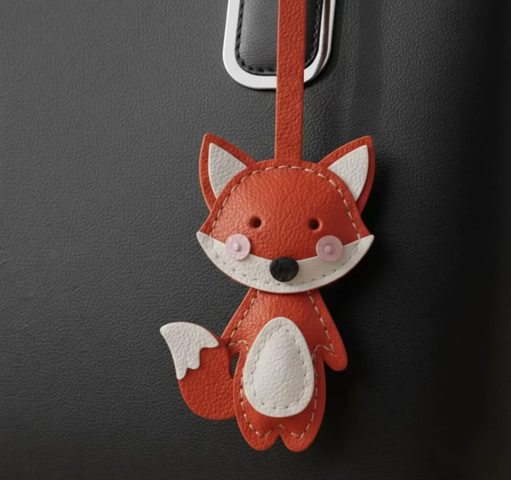 图片[2]-AlphaPatternz 小狐狸挂件-皮艺果手工皮具图纸