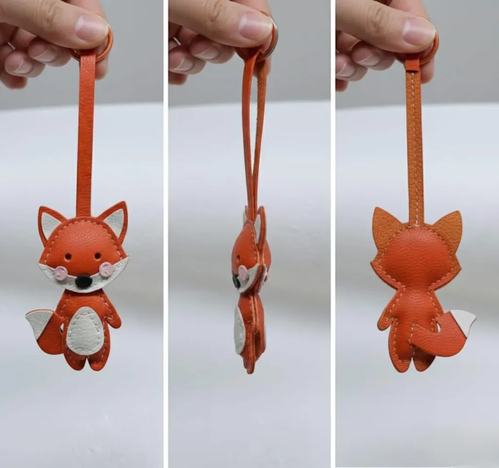 图片[3]-AlphaPatternz 小狐狸挂件-皮艺果手工皮具图纸