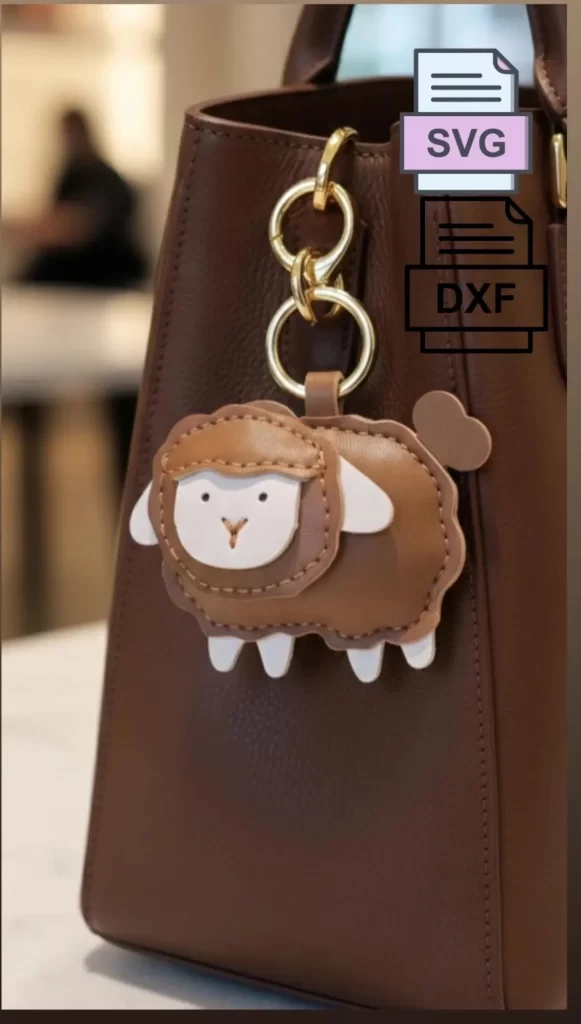 图片[2]-AlphaPatternz 小绵羊挂件-皮艺果手工皮具图纸