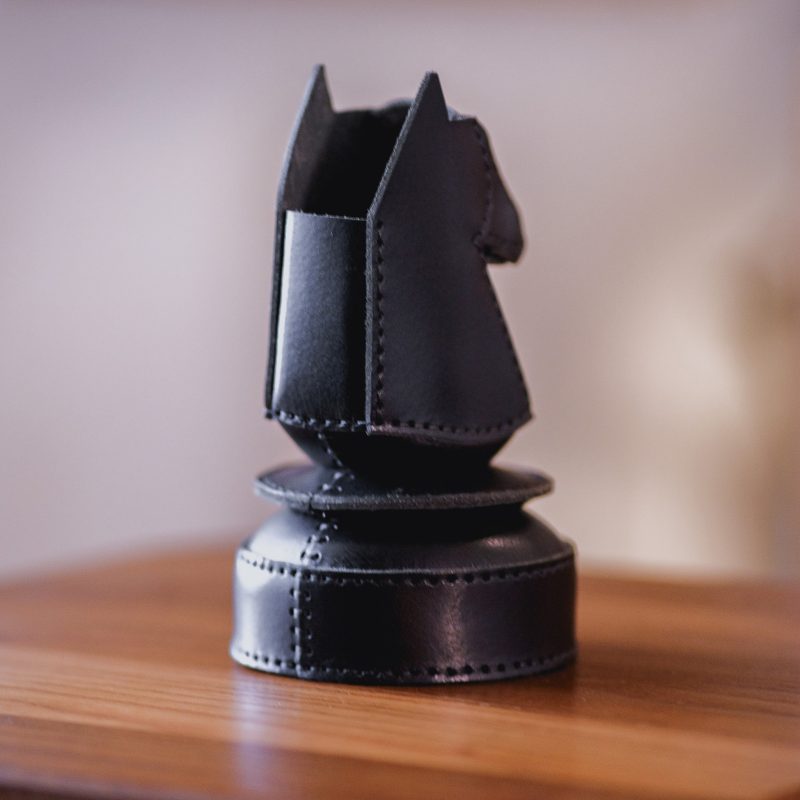 马头笔筒ph029-皮艺果手工皮具图纸