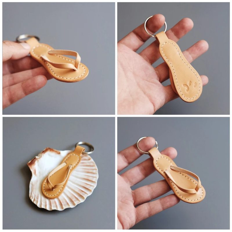 鞋子挂件dg010-皮艺果手工皮具图纸