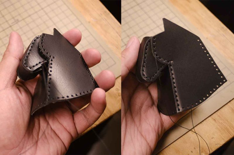 图片[9]-马头笔筒手工制作过程参考-DIY手工帖子圈子-皮具教程-皮艺果手工皮具图纸