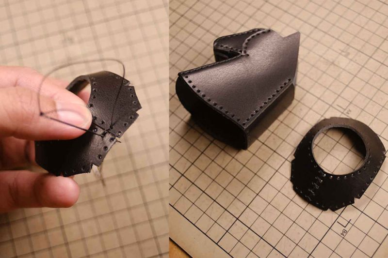 图片[14]-马头笔筒手工制作过程参考-DIY手工帖子圈子-皮具教程-皮艺果手工皮具图纸