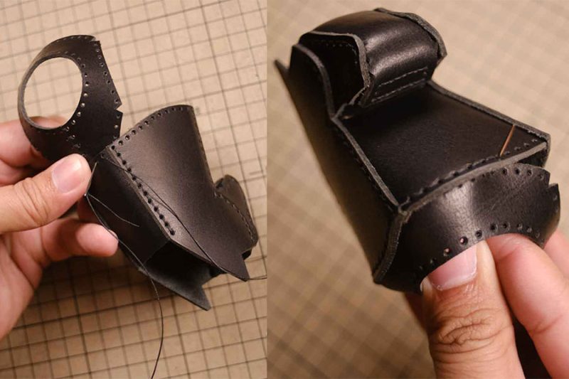 图片[15]-马头笔筒手工制作过程参考-DIY手工帖子圈子-皮具教程-皮艺果手工皮具图纸