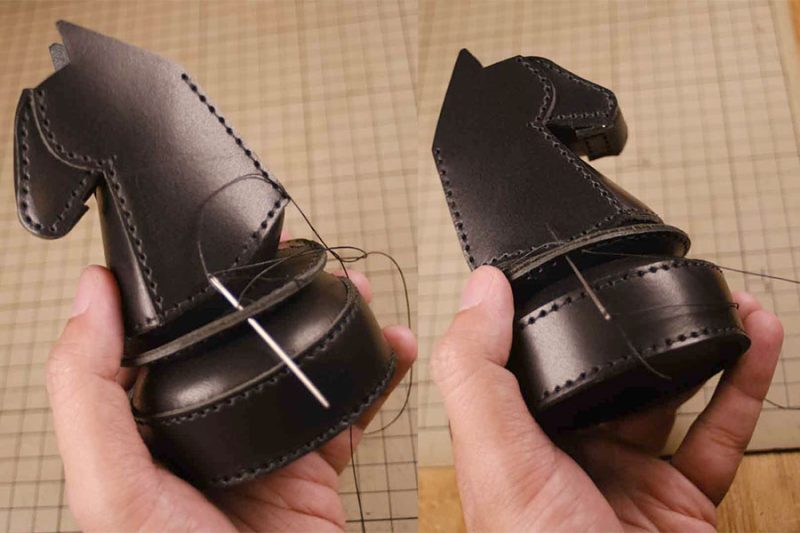 图片[30]-马头笔筒手工制作过程参考-DIY手工帖子圈子-皮具教程-皮艺果手工皮具图纸