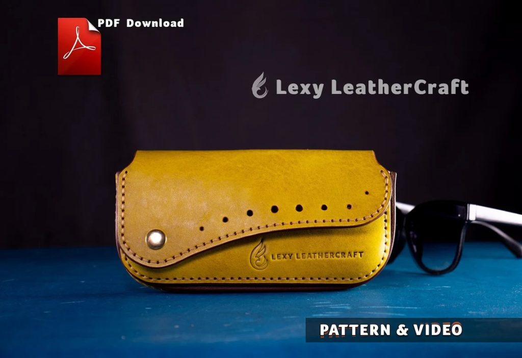 图片[1]-眼镜盒-皮艺果手工皮具图纸