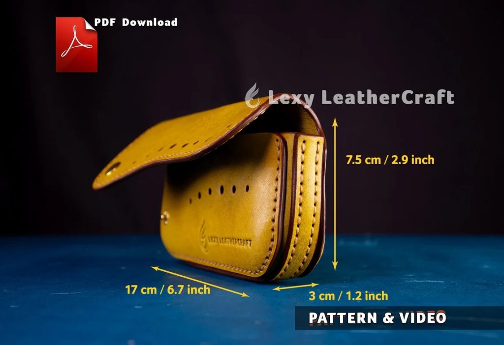 图片[2]-眼镜盒-皮艺果手工皮具图纸