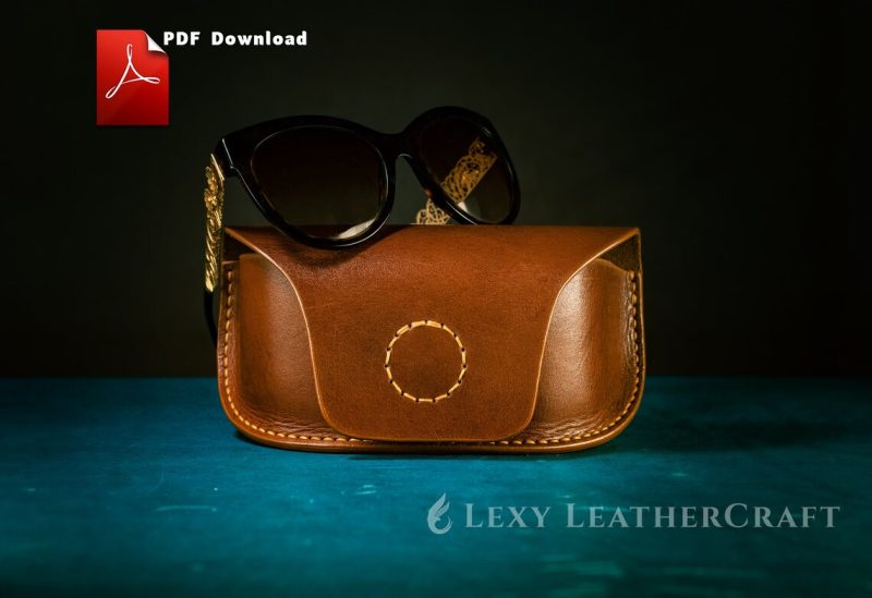 眼镜盒lc028-皮艺果手工皮具图纸