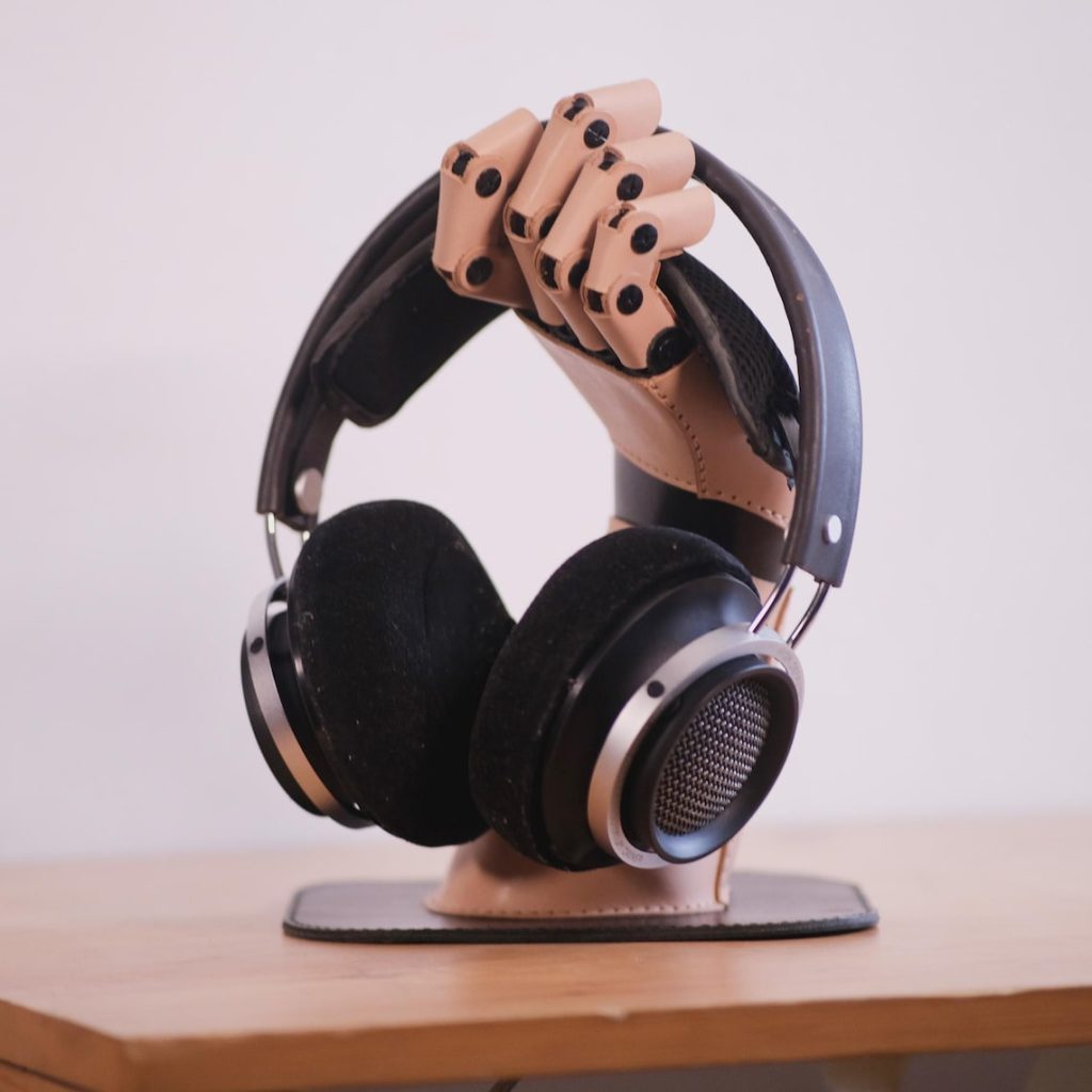 图片[1]-机械手耳机支架ph030-皮艺果手工皮具图纸