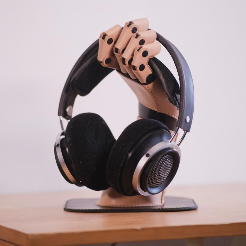 机械手耳机支架ph030-皮艺果手工皮具图纸