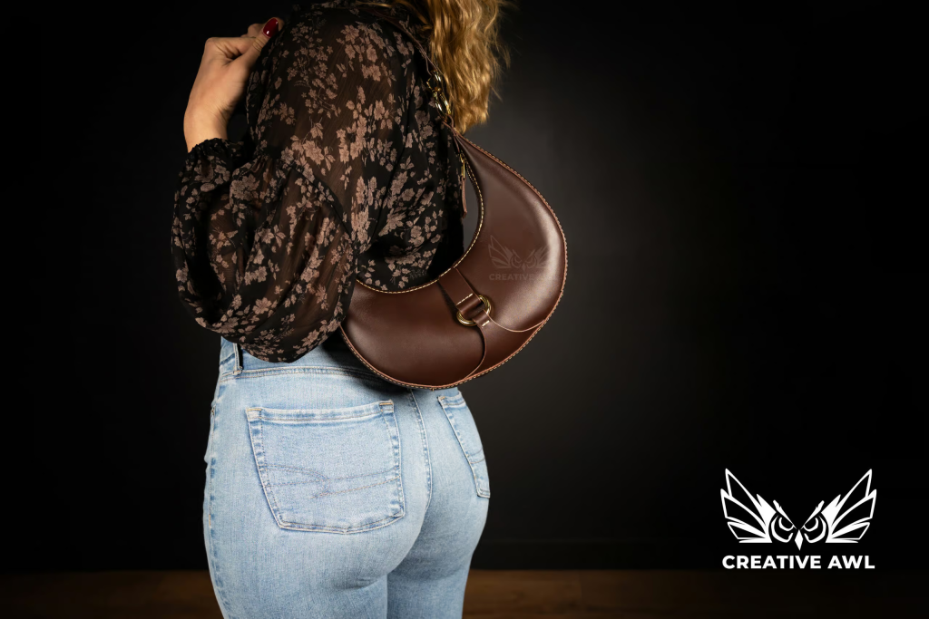 图片[2]-半月挎包ca286-皮艺果手工皮具图纸