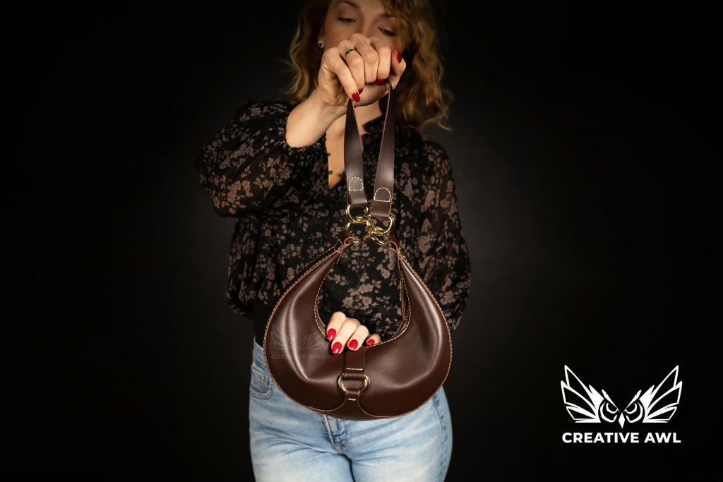 图片[3]-半月挎包ca286-皮艺果手工皮具图纸