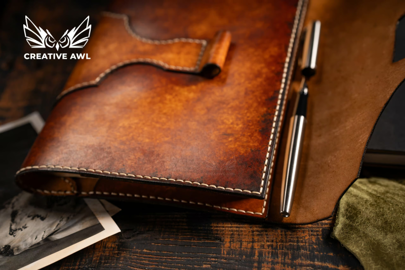 手账本书皮ca287-皮艺果手工皮具图纸