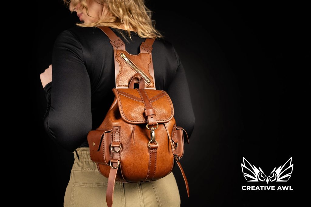 图片[2]-女士背包ca289-皮艺果手工皮具图纸