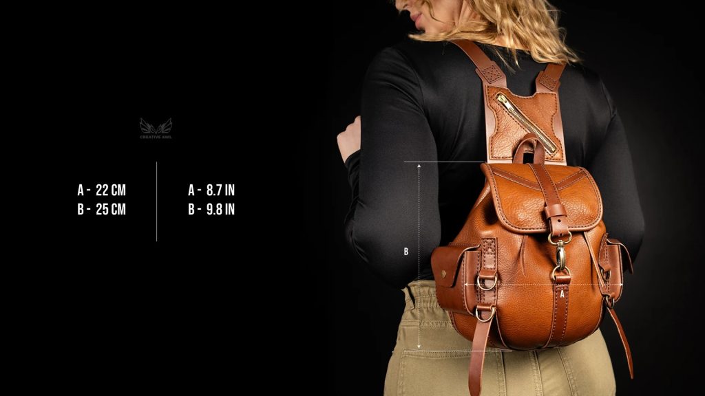 图片[3]-女士背包ca289-皮艺果手工皮具图纸