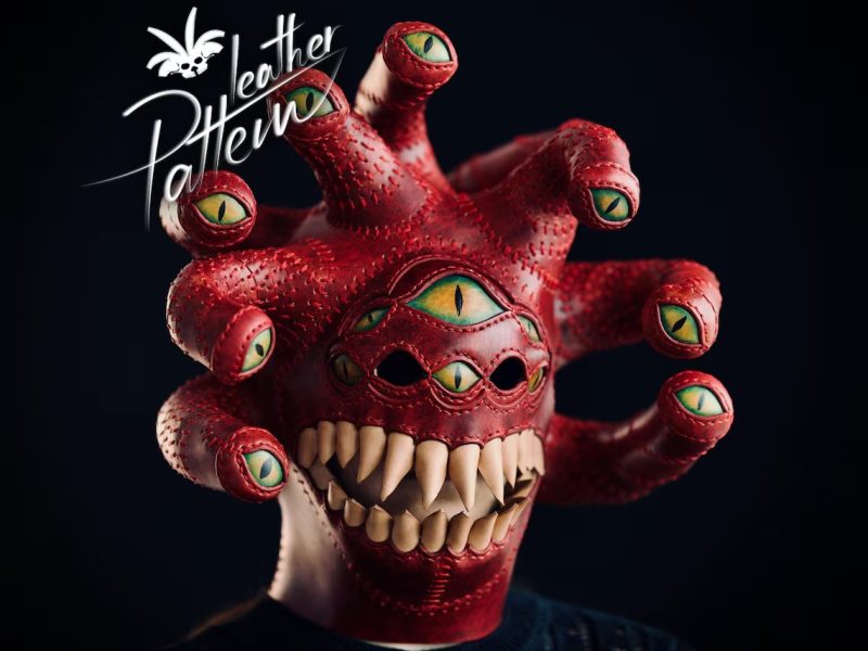 眼魔面具lh123-皮艺果手工皮具图纸