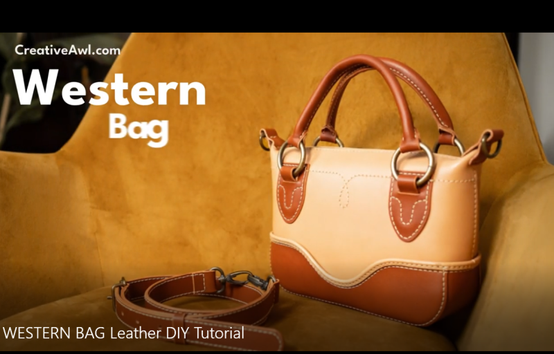 西部风托特包ca291-皮艺果手工皮具图纸