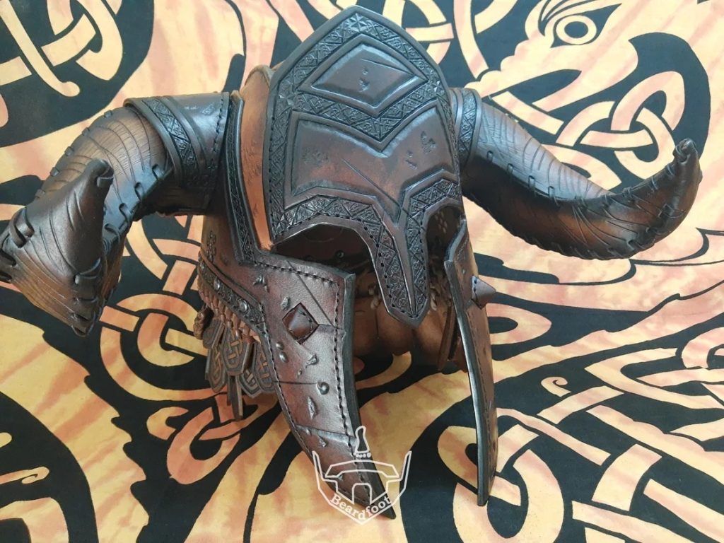 图片[3]-野蛮人头盔bc016-皮艺果手工皮具图纸